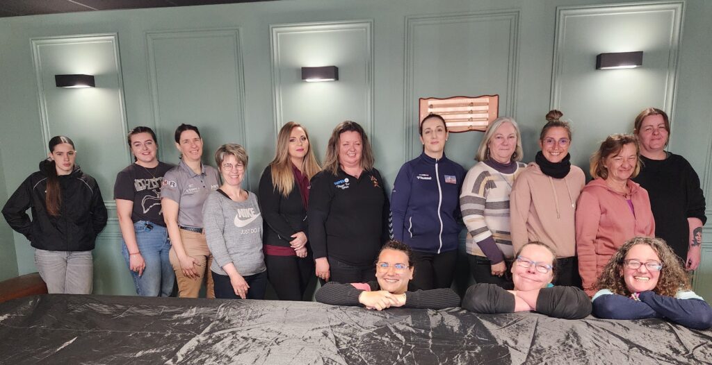 Les participantes au stage Experte Blackball au club de Thorigné-Fouillard